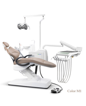 GreenMED S300 COLORFUL – Стоматологическая установка с мягкой обивкой и с верхней подачей